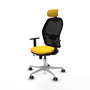 PIQUERAS Y CRESPO Silla de oficina Jorquera Sincro/Traslack Amarillo/Negro