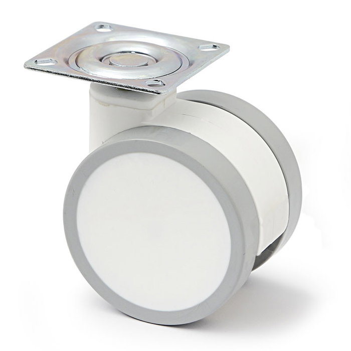Q&Q Rueda Giratoria Diámetro 75 H96 Blanco Freno Sin Freno Q&Q Rueda Giratoria Diámetro 75 H96 Blanco Freno Sin Freno