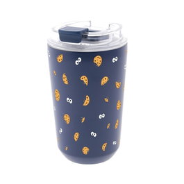 AUREA Vaso Térmico Cookie Beast con Interior Cerámico 400ml Dark Blue