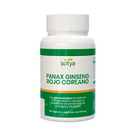 SOTYA Ginseng Rojo Coreano Extracto 500mg por Cápsula - 90 Cápsulas
