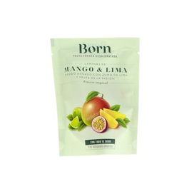 BORN Mango Y Lima Laminas Deshidratadas 40Gr Eco Snack Saludable Vegano Sin Gluten