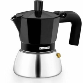 Monix Cafetera Italiana Induction Inox M863006, 6 Tazas, Negro