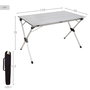 Aktive Mesa plegable de aluminio para camping