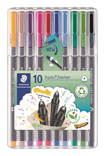 Rotulador Fibra Staedtler 334 Triplus Fineliner Estuche De 10 Rotulador Fibra Staedtler 334 Triplus Fineliner Estuche De 10