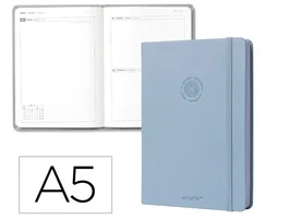 Liderpapel Agenda Antartik 2027 A5 Celeste Bilingüe