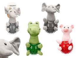 Mascow Mordedor Animal Bola con Púas Surtidos 13x13x24 cm (Set de 12)