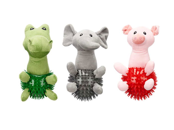 Mascow Mordedor Animal Bola con Púas Surtidos 13x13x24 cm (Set de 12)