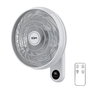 EDM Ventilador de Pared con Mando a Distancia, Oscilante, 55W, Aspas Ø40 cm, 3 Velocidades, Blanco, 220-240V
