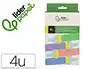 Liderpapel Esponja Manualidades con Texturas, Rodillo de Goma Foam para Pintar, Caja con 4 Unidades