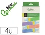 Liderpapel Esponja Manualidades con Texturas, Rodillo de Goma Foam para Pintar, Caja con 4 Unidades