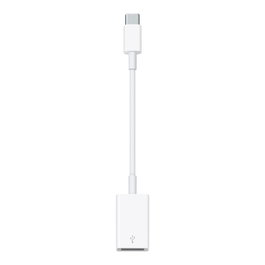 Apple Cable de Sincronización y Carga, Thunderbolt 3, Adaptador USB-C (24 pines macho) a USB Tipo A (9 clavijas hembra), 1 Año de Garantía