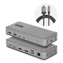 StarTech.com Docking Station USB-C 2 Monitores DisplayPort 4K 60Hz Gris