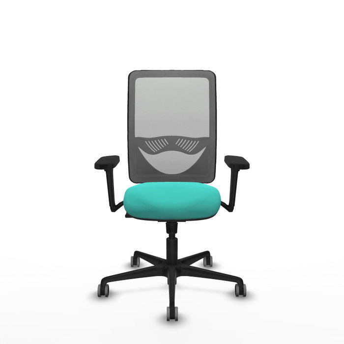 PIQUERAS Y CRESPO Silla de oficina Zulema con mecanismo Sincro, Turquesa y Gris PIQUERAS Y CRESPO Silla de oficina Zulema con mecanismo Sincro, Turquesa y Gris