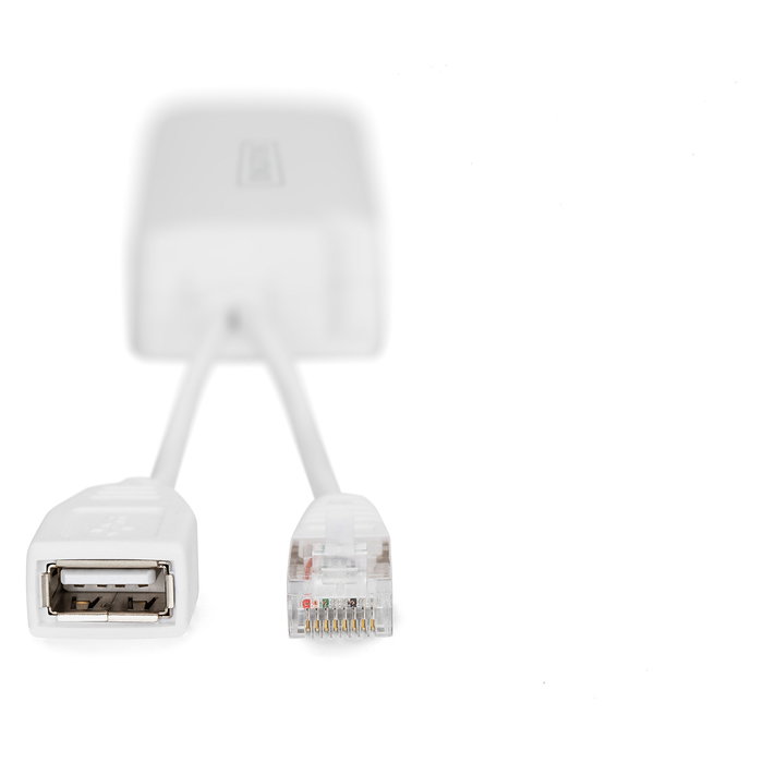Digitus Splitter PoE USB-A 5V IEEE 802.3at 10/100Base-T(X) Blanco IP40