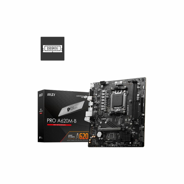MSI PRO A620M-B Micro ATX AMD A620 Socket AM5 DDR5