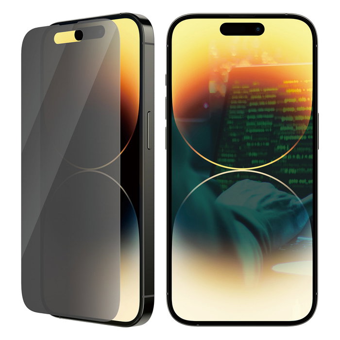 PanzerGlass Protector de Pantalla de Privacidad iPhone 14 Pro, Filtro Privacidad, Vidrio Templado, Aplicación en Seco y sin Burbujas, 1 Unidad