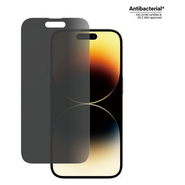 PanzerGlass Protector de Pantalla de Privacidad iPhone 14 Pro, Filtro Privacidad, Vidrio Templado, Aplicación en Seco y sin Burbujas, 1 Unidad