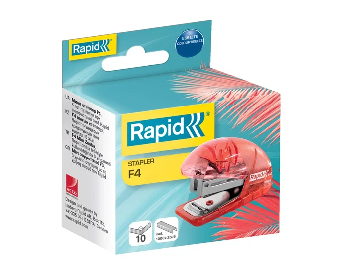RAPID Grapadora Rapid F4 (10h) Colour Breeze Azul