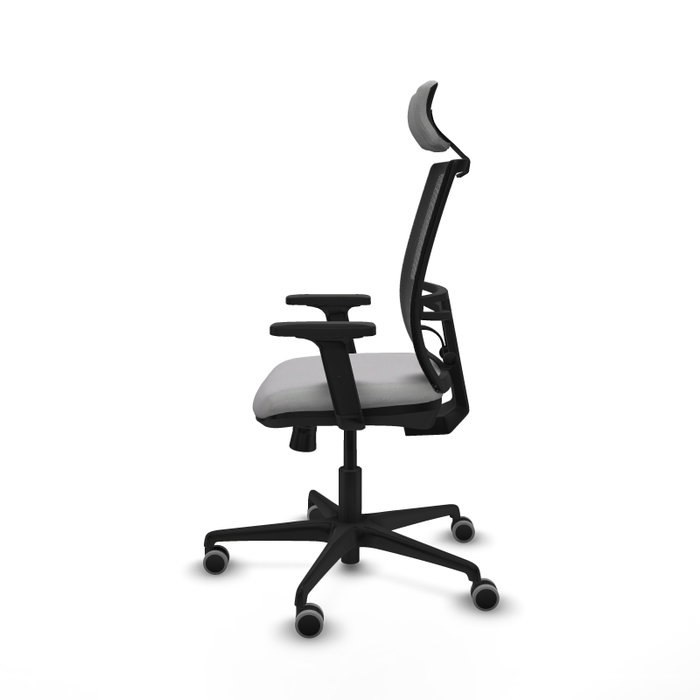 PIQUERAS Y CRESPO Silla de oficina Yunquera con mecanismo Sincro/Traslack, Gris claro y Negro PIQUERAS Y CRESPO Silla de oficina Yunquera con mecanismo Sincro/Traslack, Gris claro y Negro