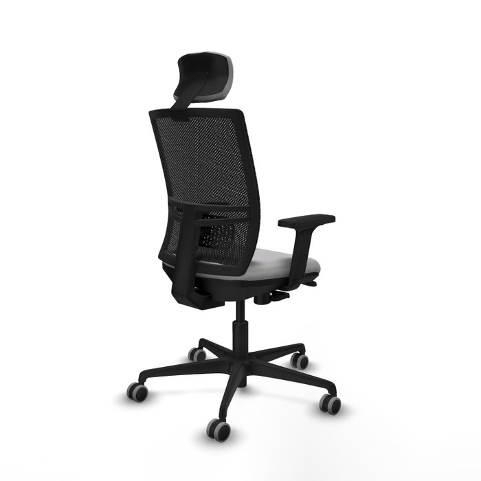 PIQUERAS Y CRESPO Silla de oficina Yunquera con mecanismo Sincro/Traslack, Gris claro y Negro PIQUERAS Y CRESPO Silla de oficina Yunquera con mecanismo Sincro/Traslack, Gris claro y Negro