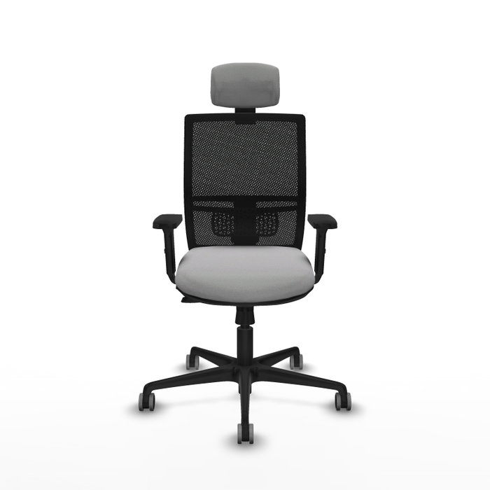 PIQUERAS Y CRESPO Silla de oficina Yunquera con mecanismo Sincro/Traslack, Gris claro y Negro PIQUERAS Y CRESPO Silla de oficina Yunquera con mecanismo Sincro/Traslack, Gris claro y Negro
