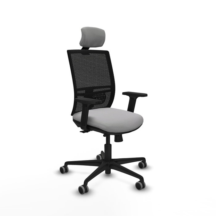 PIQUERAS Y CRESPO Silla de oficina Yunquera con mecanismo Sincro/Traslack, Gris claro y Negro PIQUERAS Y CRESPO Silla de oficina Yunquera con mecanismo Sincro/Traslack, Gris claro y Negro