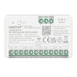 Miboxer Pixel LED Controller SPI-Serie 5 en 1 SPI (2.4GHz+Wifi) 4 Canales