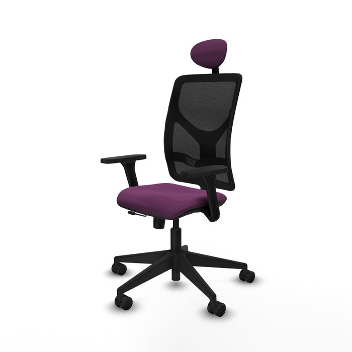 PIQUERAS Y CRESPO Silla de oficina Motilla Morado con Malla Negra PIQUERAS Y CRESPO Silla de oficina Motilla Morado con Malla Negra