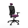 PIQUERAS Y CRESPO Silla de oficina Motilla Morado con Malla Negra