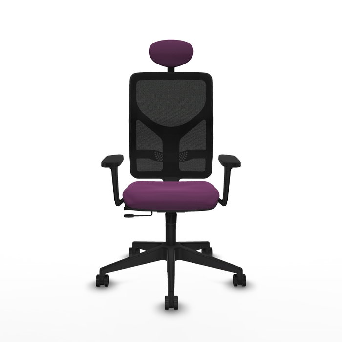PIQUERAS Y CRESPO Silla de oficina Motilla Morado con Malla Negra PIQUERAS Y CRESPO Silla de oficina Motilla Morado con Malla Negra