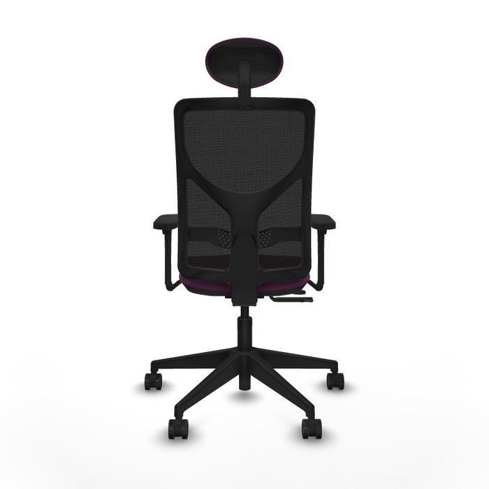 PIQUERAS Y CRESPO Silla de oficina Motilla Morado con Malla Negra PIQUERAS Y CRESPO Silla de oficina Motilla Morado con Malla Negra