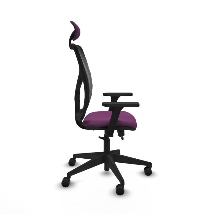 PIQUERAS Y CRESPO Silla de oficina Motilla Morado con Malla Negra PIQUERAS Y CRESPO Silla de oficina Motilla Morado con Malla Negra