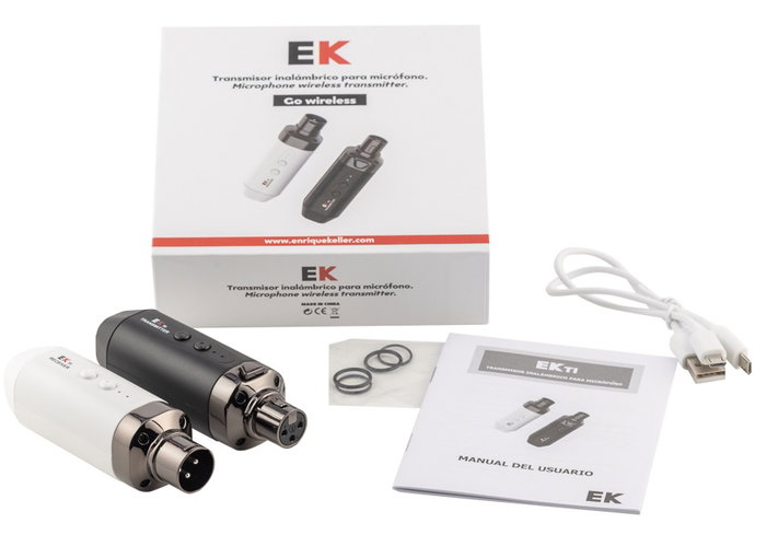 Sistema Ek Inalámbrico Transmisor/Receptor para Micrófono