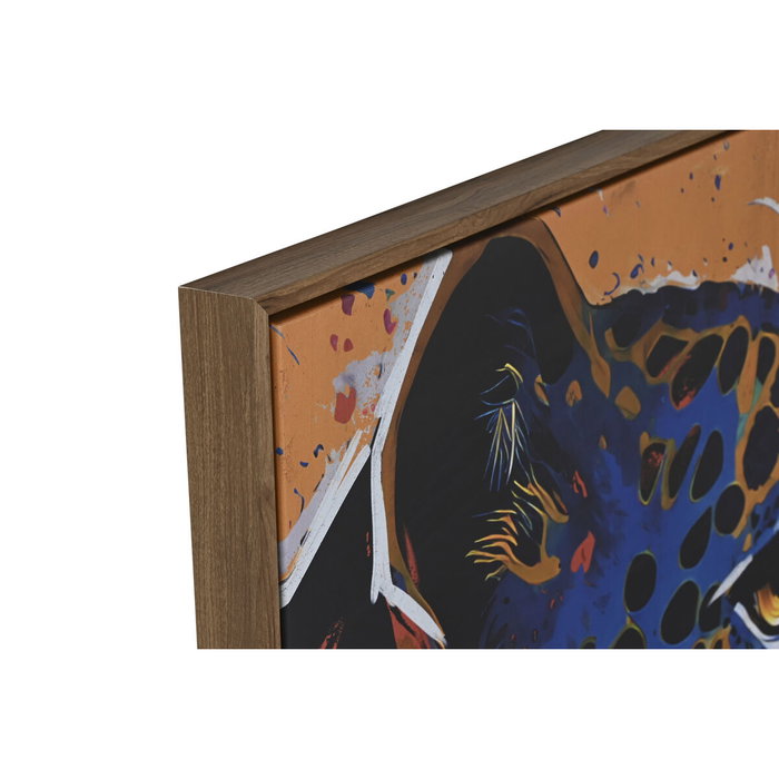 DKD Home Decor Set de 2 Cuadros de Lienzo Leopardo 80x120 cm