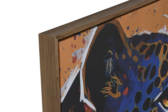 DKD Home Decor Set de 2 Cuadros de Lienzo Leopardo 80x120 cm
