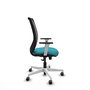 PIQUERAS Y CRESPO Silla de oficina Zulema Turquesa y Negro