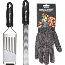 Microplane Gourmet Grater Set + Protective Glove