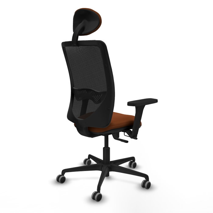 PIQUERAS Y CRESPO Silla de oficina Zulema con mecanismo Sincro/Traslack, Marrón y Negro PIQUERAS Y CRESPO Silla de oficina Zulema con mecanismo Sincro/Traslack, Marrón y Negro