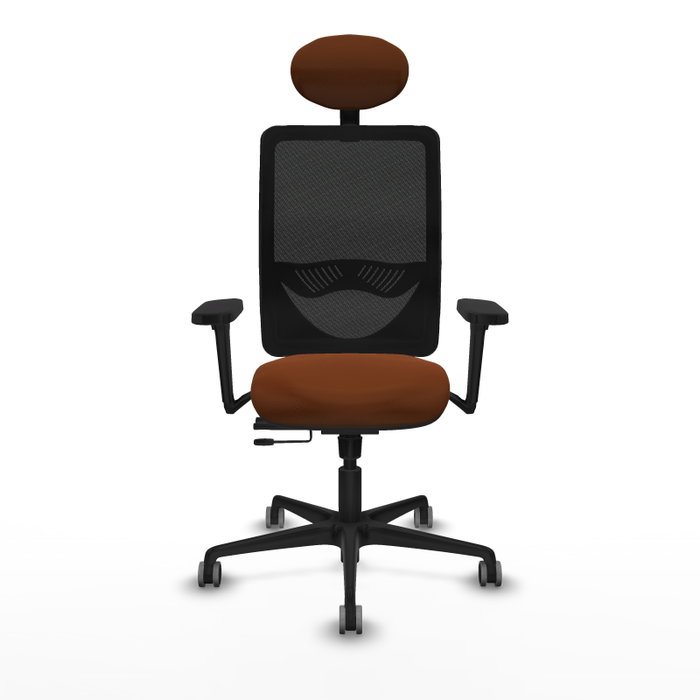 PIQUERAS Y CRESPO Silla de oficina Zulema con mecanismo Sincro/Traslack, Marrón y Negro PIQUERAS Y CRESPO Silla de oficina Zulema con mecanismo Sincro/Traslack, Marrón y Negro