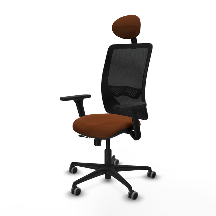 PIQUERAS Y CRESPO Silla de oficina Zulema con mecanismo Sincro/Traslack, Marrón y Negro PIQUERAS Y CRESPO Silla de oficina Zulema con mecanismo Sincro/Traslack, Marrón y Negro