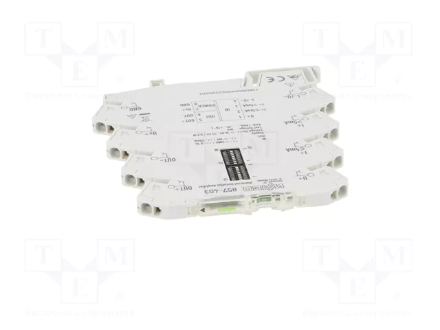 WAGO Transductor separador de señal y amplificador para raíl DIN