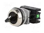 PROMET Interruptor rotativo NEF30 de 2 posiciones, 30mm, negro