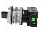 PROMET Interruptor rotativo NEF30 de 2 posiciones, 30mm, negro