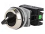 PROMET Interruptor rotativo NEF30 de 2 posiciones, 30mm, negro