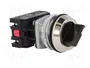 PROMET Interruptor rotativo NEF30 de 2 posiciones, 30mm, negro