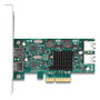 DeLOCK Tarjeta PCIe x4 Dual Channel con 2x USB 5Gbps Externos y 2x USB 5Gbps Internos Tipo-A, Factor de Forma Low Profile