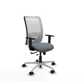 PIQUERAS Y CRESPO Silla de oficina Zulema Gris y Blanca