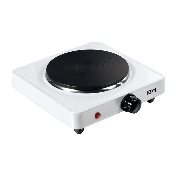 Edm Cocina eléctrica 1 fuego 1000W Blanco Edm Cocina eléctrica 1 fuego 1000W Blanco