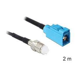 DeLOCK 88630 Cable coaxial FME hembra a FAKRA Z hembra RG-174 2 m