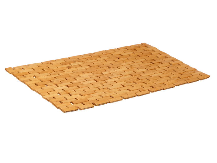 Berilo Tarima de Bambú para Ducha 40 cm x 70 cm Marrón (Set de 6)